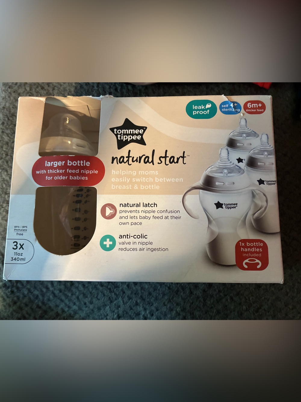 Tommee Tippee Natural Start 11oz Bottles